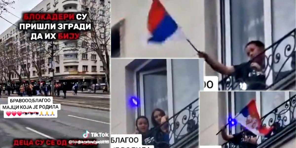 Osvanuo strašan snimak - blokaderi napali devojke koje su mahale srpskom zastavom: Ovo će vas naježiti do kosti