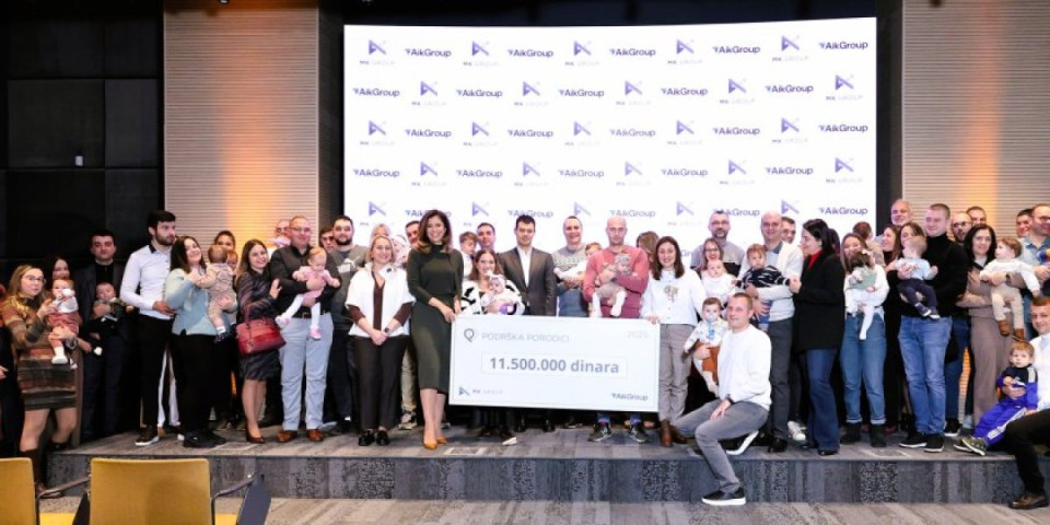 MK Group i AIKGroup izdvojile 11,5 miliona dinara za " Podršku porodici"