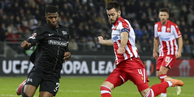 Nebeski skok kapitena: Evo kako je Ivanić doneo vođstvo Zvezdi (VIDEO)