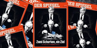 (FOTO) Šta li ovo rade Tramp i Putin? Naslovna strana Špigla šokirala svet - poruka je svima jasna...