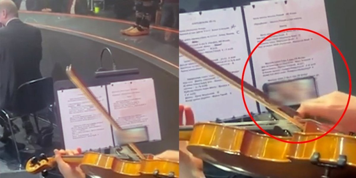 RASPAD SISTEMA NA RTS-u: Violinista gleda porniće tokom snimanja programa (VIDEO)