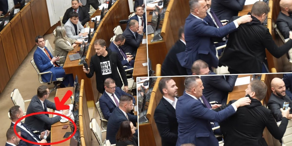 Tuča u parlamentu: U trenutku nastao totalni haos - poslanici se hvatali za vrat, psovali, letele su čak i flaše (VIDEO)