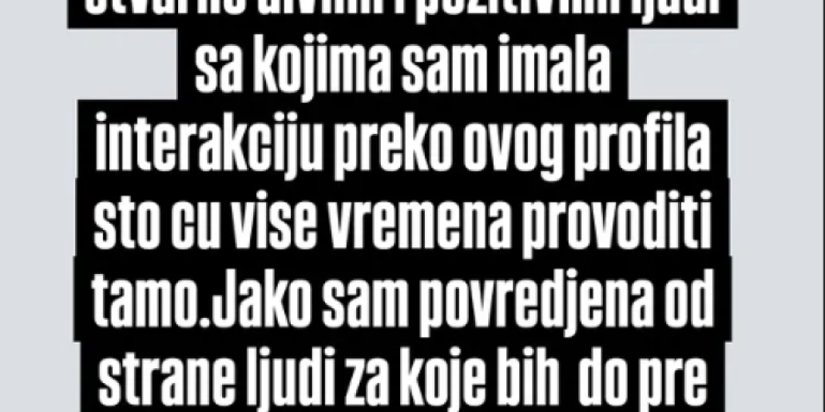 Obeveštenja Dunje Ilić na Instagramu