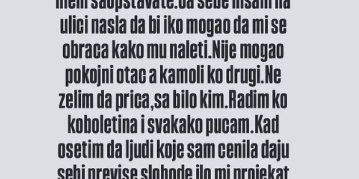 Obeveštenja Dunje Ilić na Instagramu