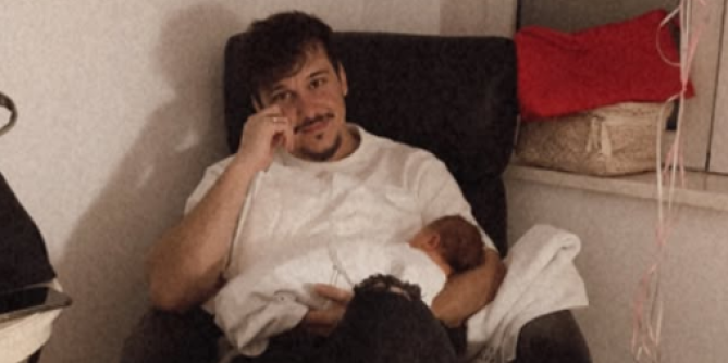 Muž Aleksandre Bursać uzeo ćerku prvi put u naručje: "Ljubavi moje najveće" (FOTO)