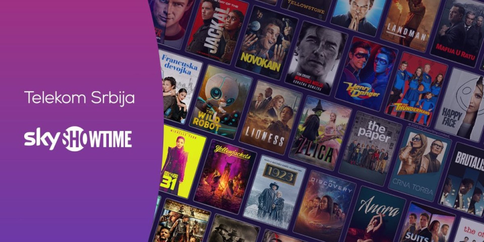 SkyShowtime i Telekom Srbija donose svetski poznate filmove, emisije i originalne serije publici širom Srbije