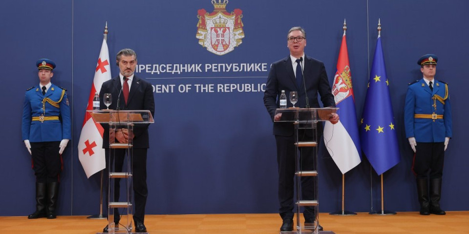 Vučić se obratio nakon sastanka sa Kavelašvilijem: Uskoro otvaramo ambasadu u Tbilisiju (VIDEO)