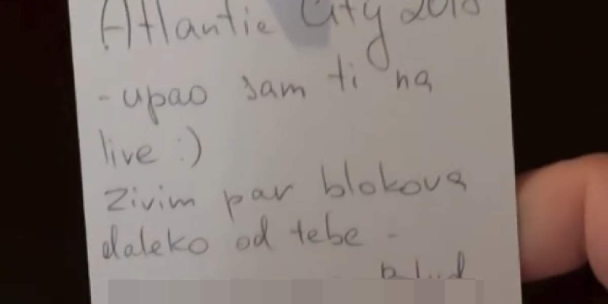 Poruka Stanijinog nepoznatog udvarača