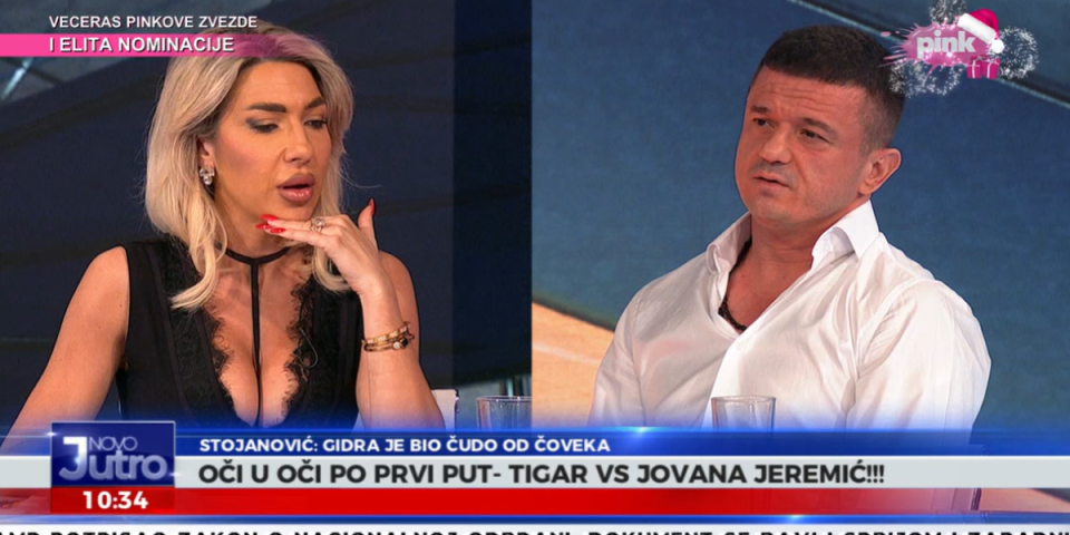 Jovana Jeremić ugostila dečka: Tigar stigao u jutarnji program, ona mu donela kafu