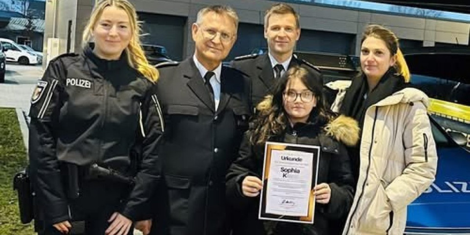 Devojčica heroj: Sofija (12) sprečila tragediju i osvojila poštovanje policije - postala primer hrabrosti (FOTO)