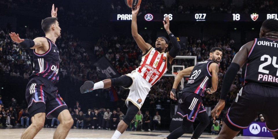 Evo kako izgleda tabela Evrolige užasne partije Zvezde u Parizu