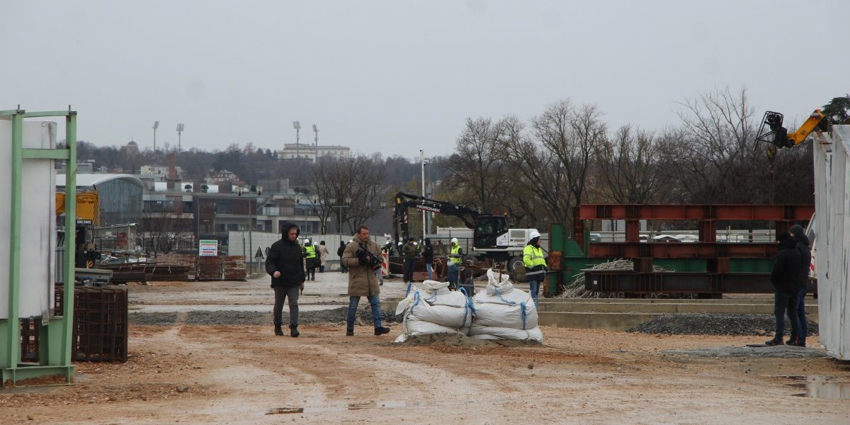 Radovi na Novom mostu na Savi