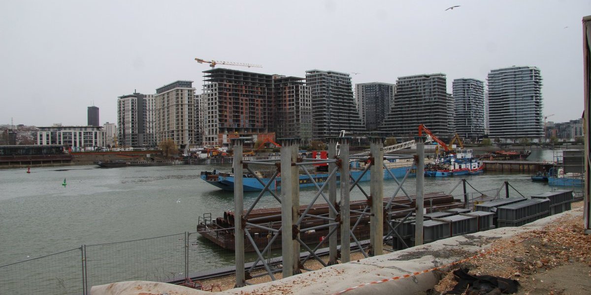 Radovi na Novom mostu na Savi