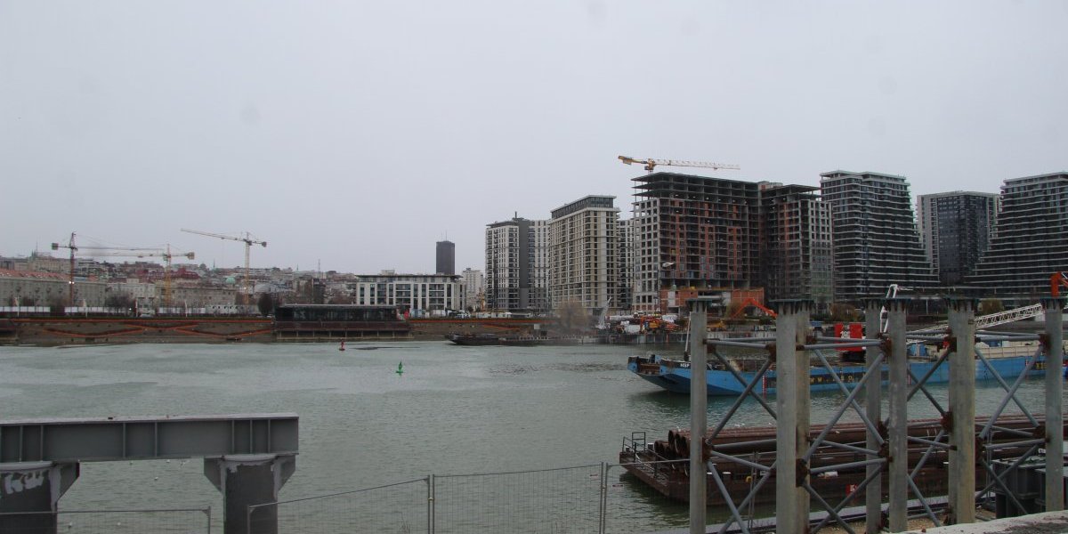 Radovi na Novom mostu na Savi