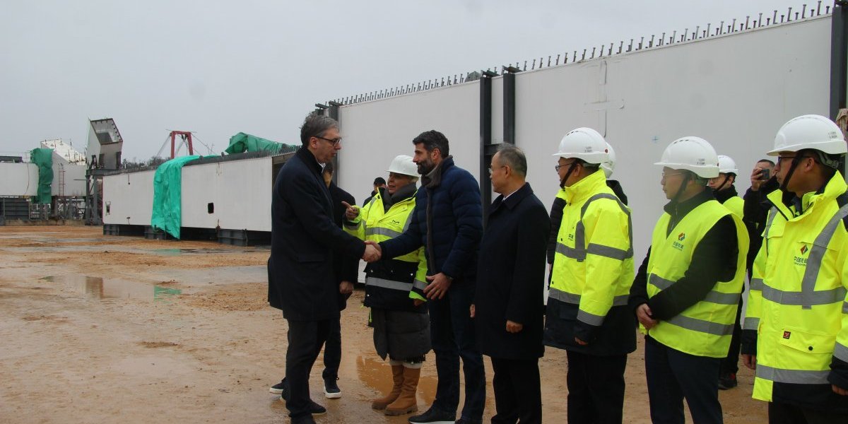 Aleksandar Vučić obilazi radove na Novom savskom mostu