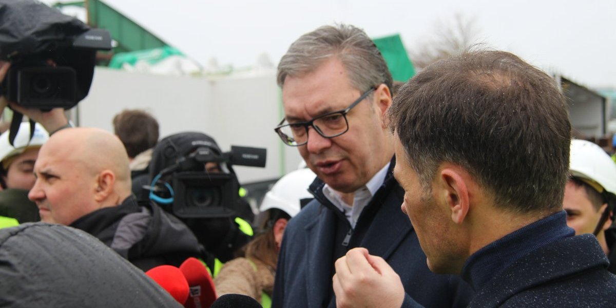 Aleksandar Vučić obilazi radove na Novom savskom mostu
