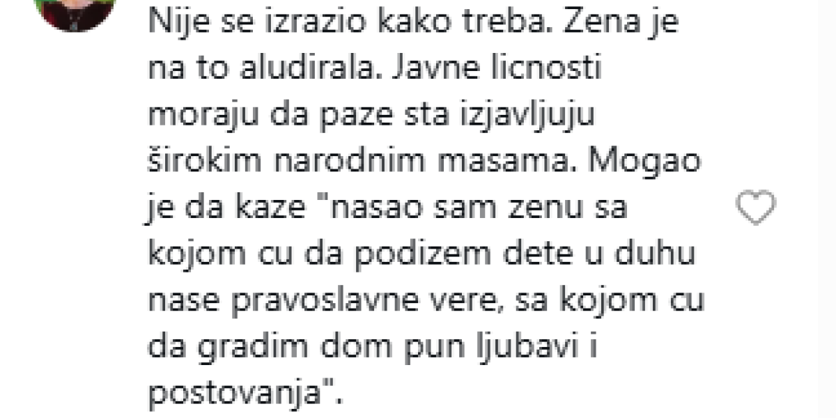Komentar pevačice Miroslave Mime Živković