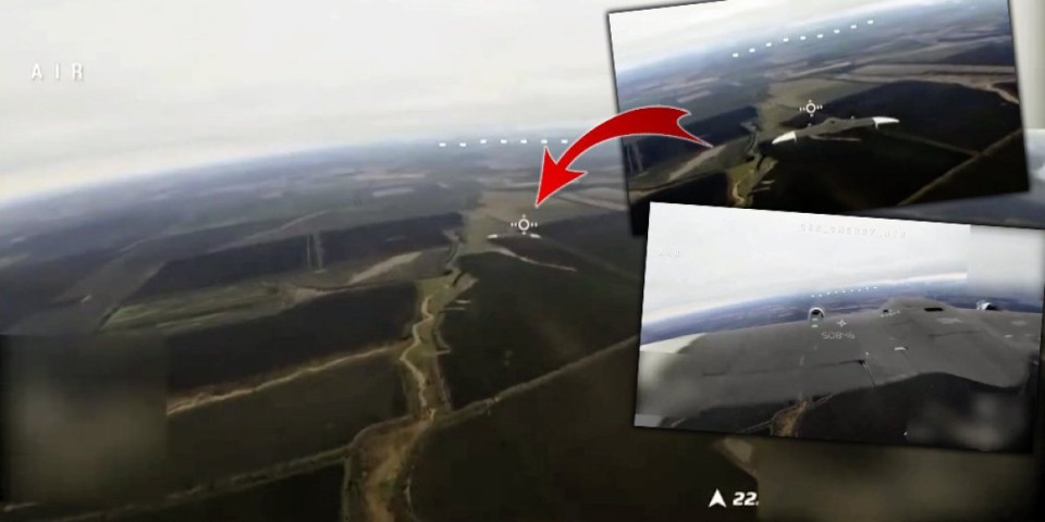 Ukrajinci srušili najsavremeniji ruski dron: Snimak udara koji sve šokira (VIDEO)