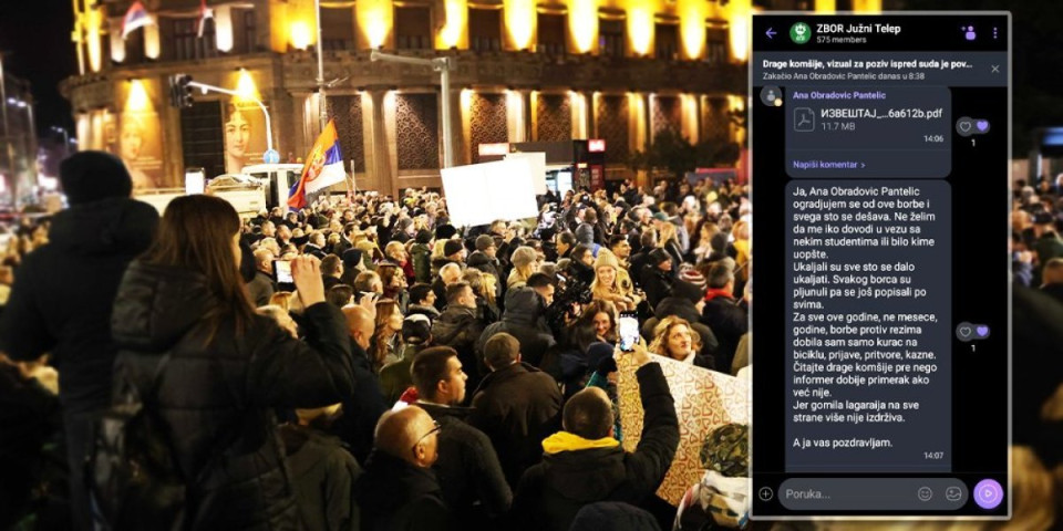 Raspadaju se, pucaju - Informer došao do tajnih prepiski blokadera: "Studenti su nas ukaljali, pljunuli i popišali"