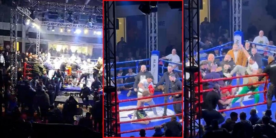 Skandal u Novom Pazaru: Nakon kik-boks borbe došlo do opšte tuče u hali (VIDEO)