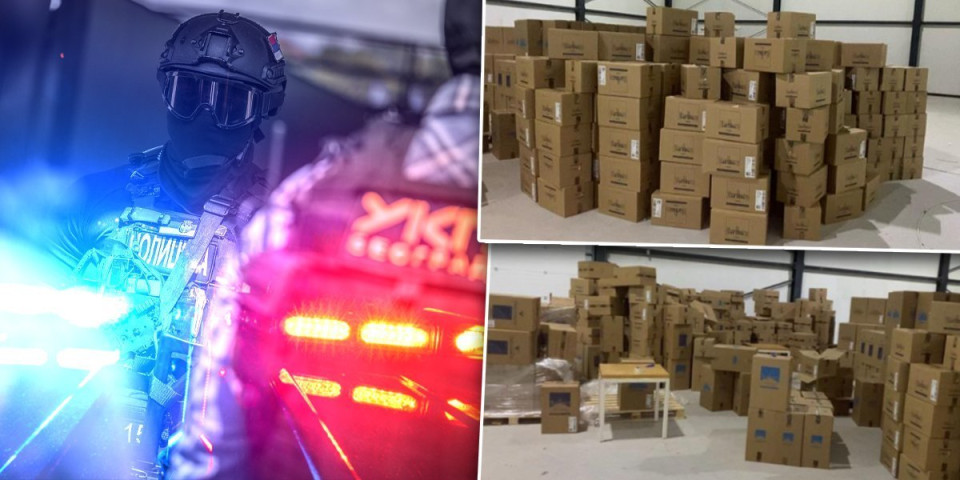 Spektakulatrna akcija srpske policije: Razbijena krimi grupa, zaplenjena roba vredna dva miliona evra (FOTO)