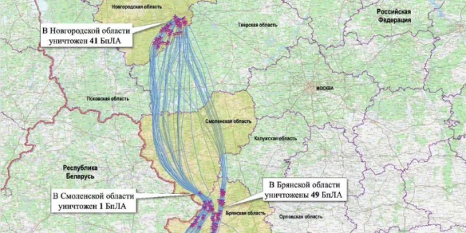 U 19.20 Rusi otkrili nešto krupno... Vojska objavila mapu: Ovako je napadnuta Putinova rezidencija