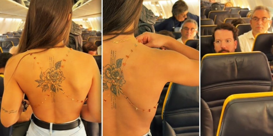 Muškarci u avionu pali u trans: Karla zapalila sve stajlingom za put - "mogla je i gola" (VIDEO)