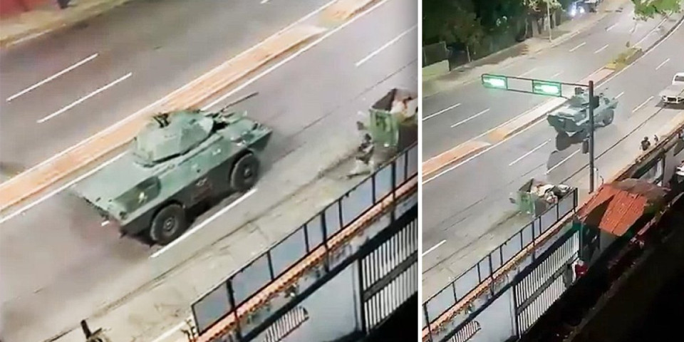 Oklopna vozila ispred Madurove palate! Sirene odjekuju, prava drama - Momenti pre nego što je Tramp saopštio da je uhvaćen (VIDEO)