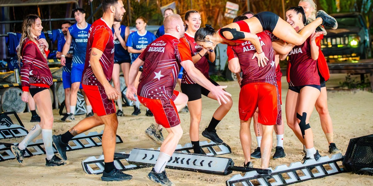 Prva borba Plavog i Crvenog tima u Exatlonu