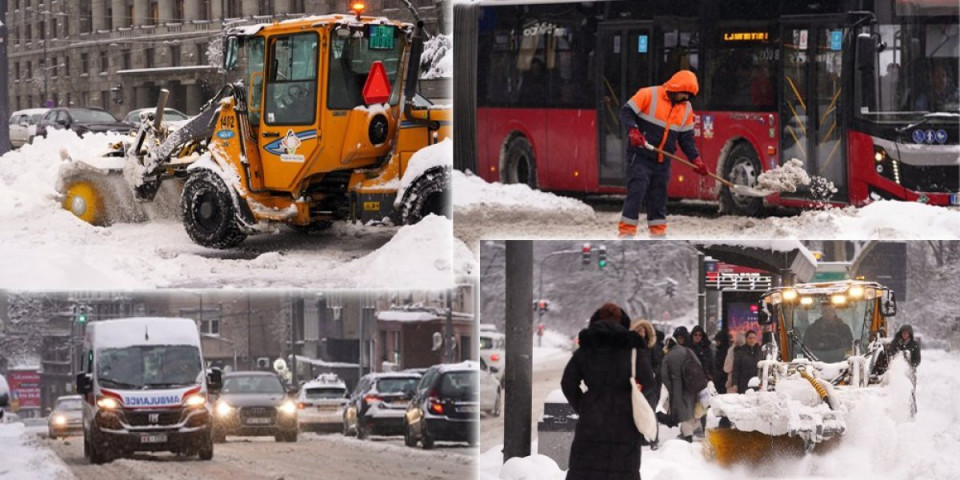 SNEG OKOVAO SRBIJU! Sve ekipe na ulicama: Evo koliko će trajati ledeni talas (FOTO/VIDEO)