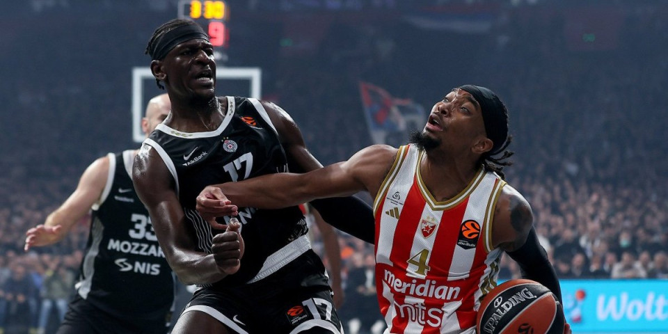 Zvezda prestigla Partizan: Crveno-beli ispred večitog rivala u Evroligi