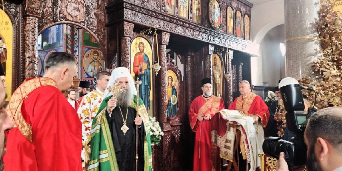 Njegova svetost patrijarh srpski Porfirije stigao je u Hram Hrista Spasitelja