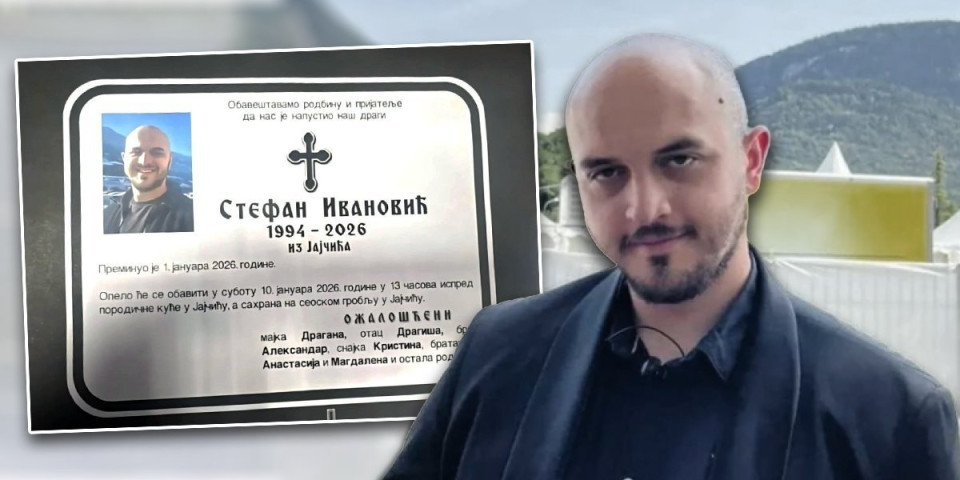 Reka ljudi se sliva u porodični dom Ivanovića: Sahrana heroja Stefana koji je život dao spasavajući druge, Hitna pomoć u dvorištu (VIDEO)