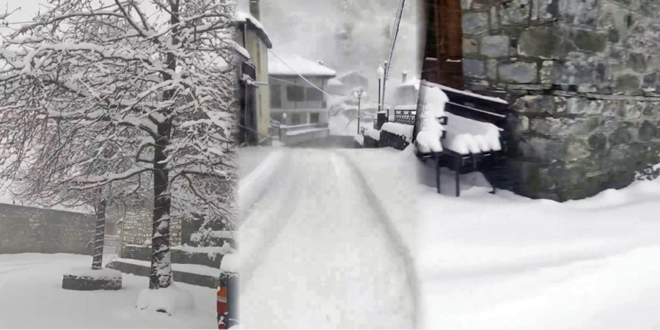 Haos u Grčkoj! Polarna zima okovala omiljena letovališta: Temperatura pala na –10, sneg zatrpao i ostrva (VIDEO)
