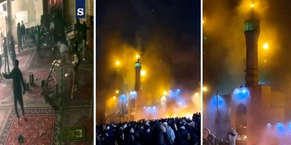 (VIDEO) Horor u Iranu! Počelo masovno spaljivanje džamija širom države: Stižu jezivi snimci požara, sve nestaje u plamenu