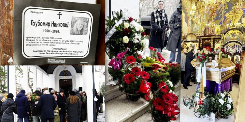 Sahrana Ljubomira Ninkovića: Povorka krenula ka grobu (FOTO/VIDEO)