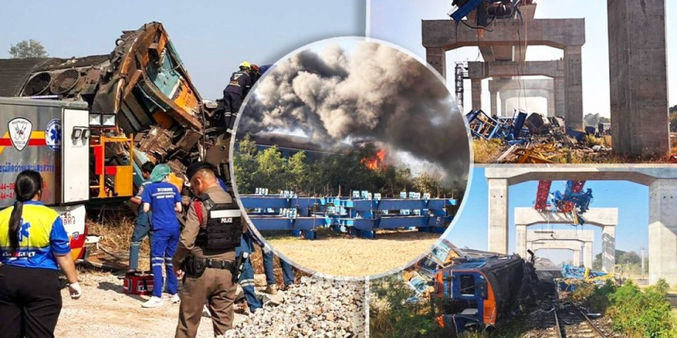 Smrt na šinama - Kran smrskao vagon, usledile jezive eksplozije: Ljudi živi goreli, spasioci nemoćni zbog otrova! (FOTO/VIDEO)