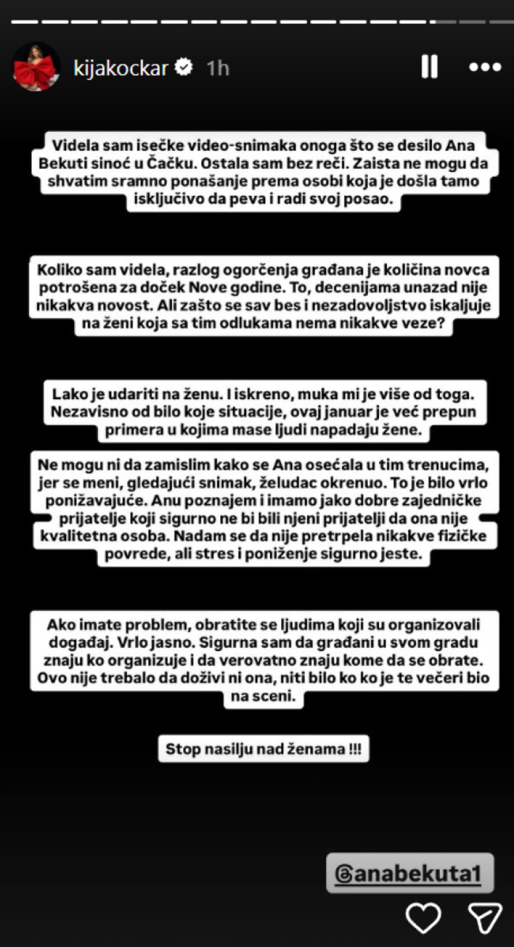 "Želudac mi se okrenuo, sramno": Kija Kockar zgrožena zbog napada na Bekutu
