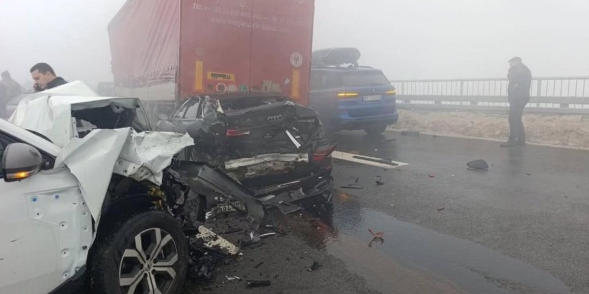 Lančani sudar na auto-putu Miloš Veliki
