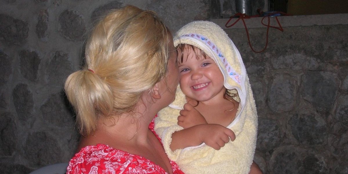 Milica Balać kao devojčica