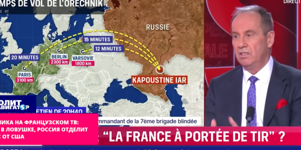 (VIDEO) Poletela raketa iz Rusije! Udarne vesti na francuskoj TV - nastala panika u studiju, ne mogu da veruju šta ih čeka