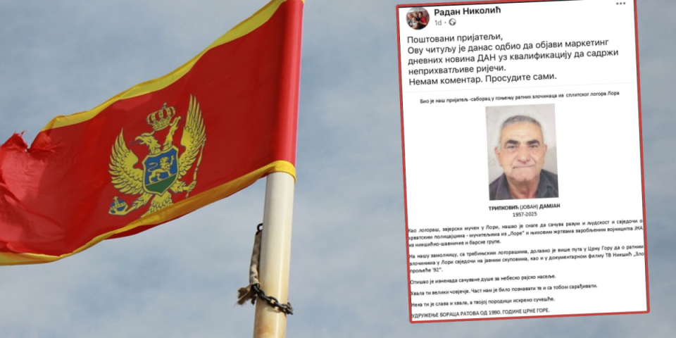 Cenzorske makaze podgoričkog Dana: Odbili da objave čitulju - ovo su plasirali kao izgovor