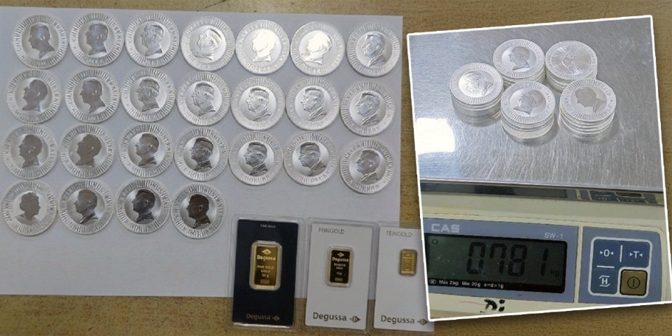 Sprečen šverc! U plastičnoj kutiji držali najfinije zlato i srebro (FOTO)