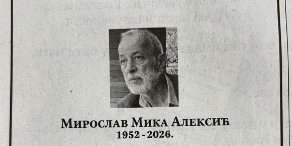 "Pokoj tvojoj plemenitoj duši": Supruga Mike Aleksića se oprostila od učitelja glume (FOTO)
