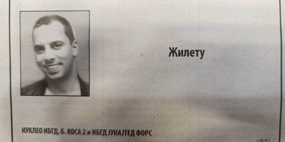 čitulja Živku Bakiću