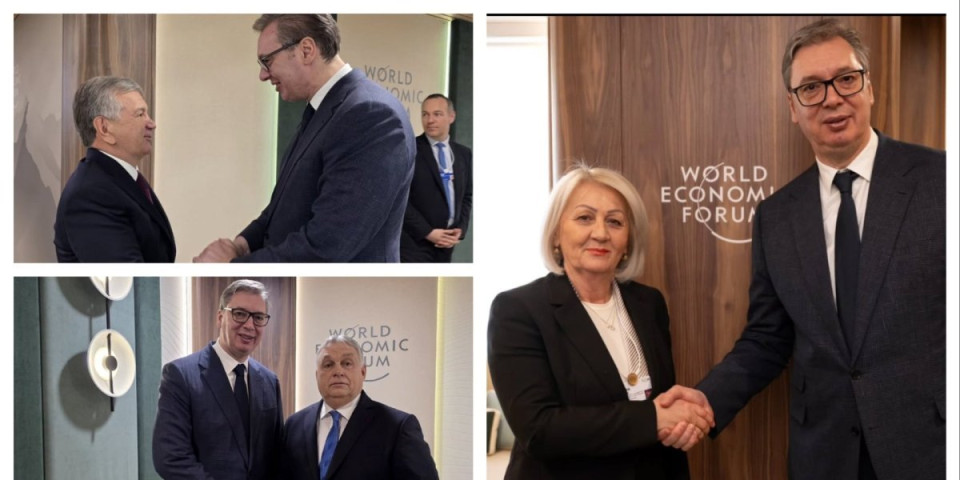 Krcat raspored: Važni sastanci predsednika Srbije u Davosu (FOTO)