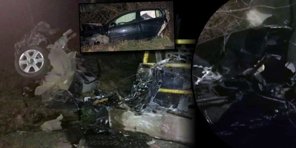 Užas kod Petrovca na Mlavi: Mortus pijan sleteo s puta, od kola ostala olupina