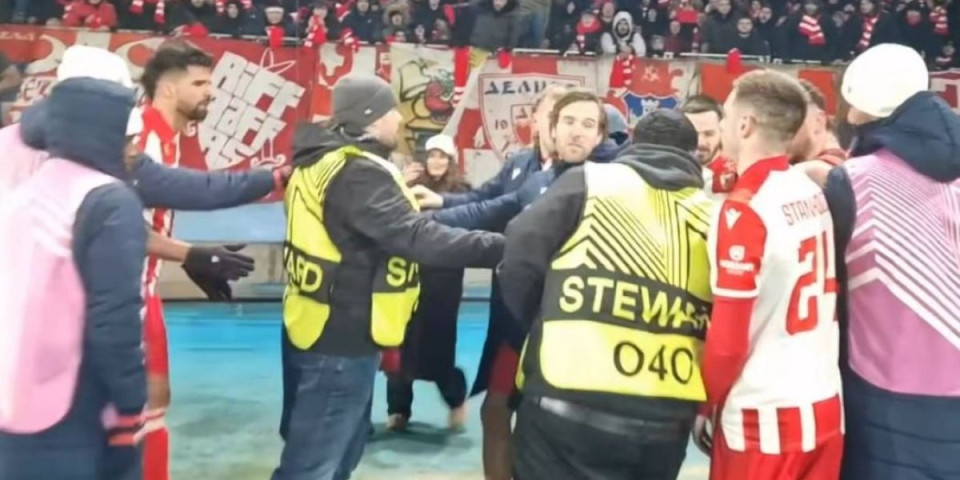 Umalo nastao haos posle Zvezdinog meča: Katai se raspravljao sa obezbeđenjem, ovo je razlog (VIDEO)