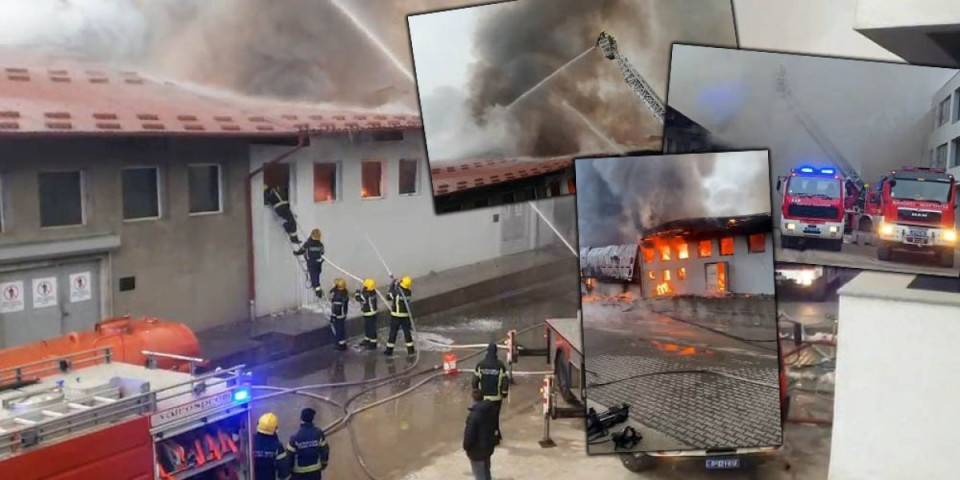 Odjekuju i eksplozije: Snimci požara u Novom Pazaru lede krv u žilama (VIDEO)