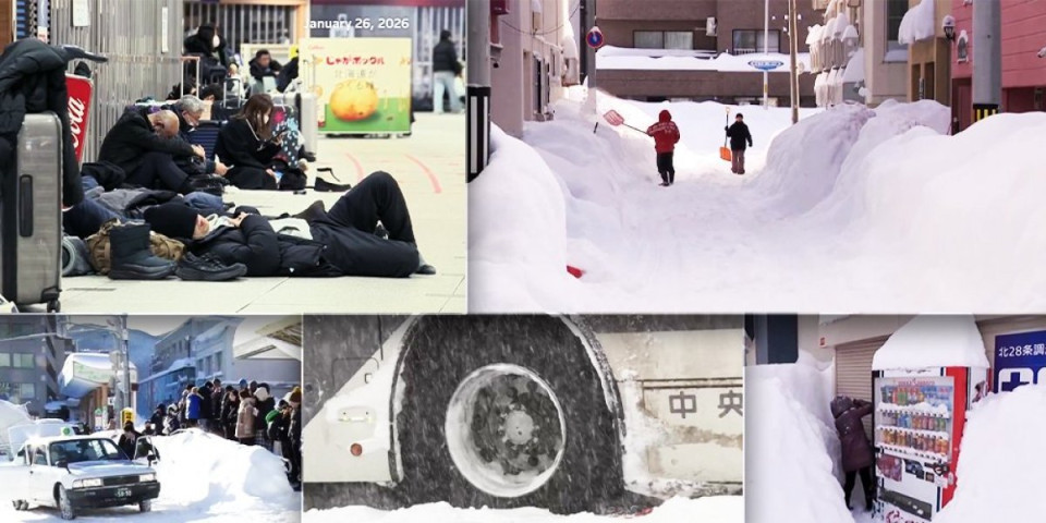 Apokalipsa u Japanu - Sneg zatrpao gradove, 7.000 ljudi odsečeno od sveta: Pogledajte snimak nezapamćene mećave! (VIDEO)